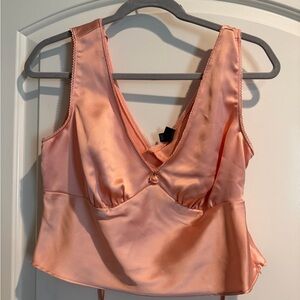 Wild Fable Peach Satin Chemise